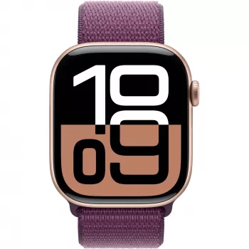 Apple Watch Series 10 puzdro Aluminium GPS + Cellular 46mm Roségold Sport Loop Plum