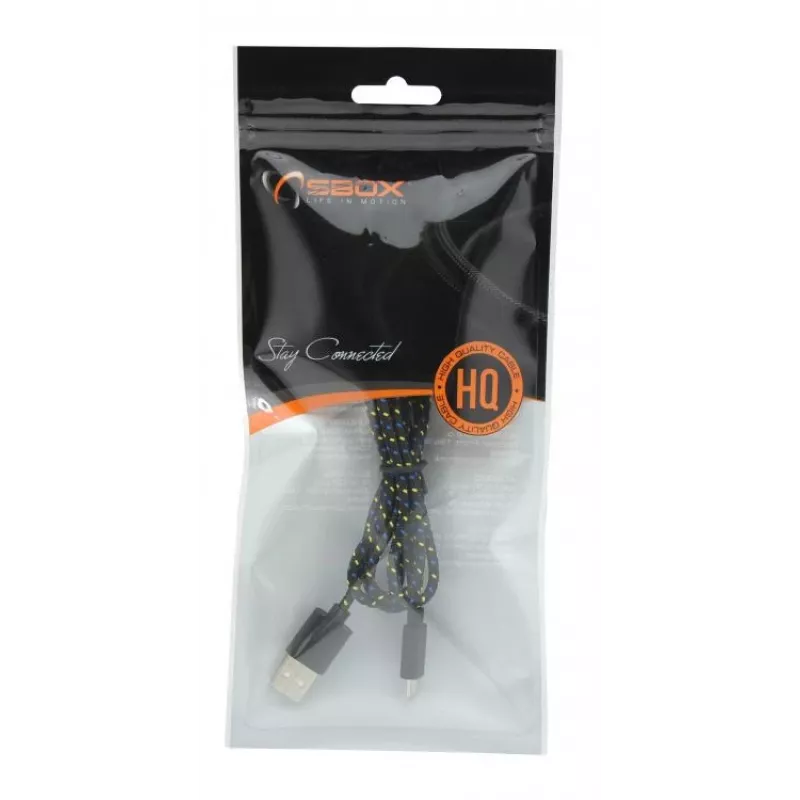 Sbox USB-1031B USB->Micro USB 1M čierny