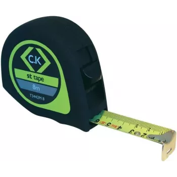 Meracie pásmo c.k tools T3442M8 — dĺžka 8 m, kompaktné puzdro, metrické značenie