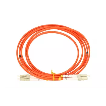 FTTH optický kábel Extralink EX.3753 OM2 3 m LC–LC plný duplex, červený