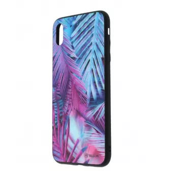 Ochranné puzdro zo skla Tellur pre iPhone XS Max s potlačou paliem