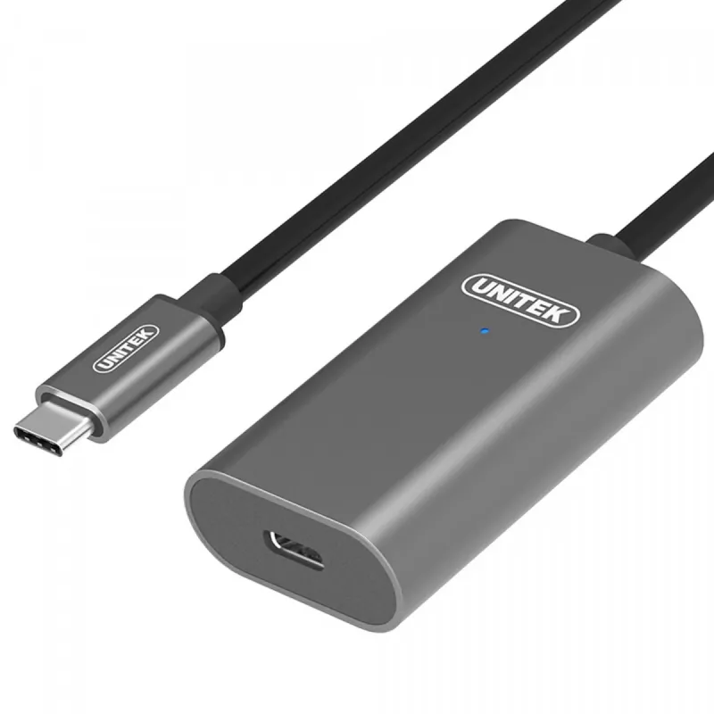 USB kábel UNITEK U305A 5m USB 3.2 Gen 1 USB C sivý