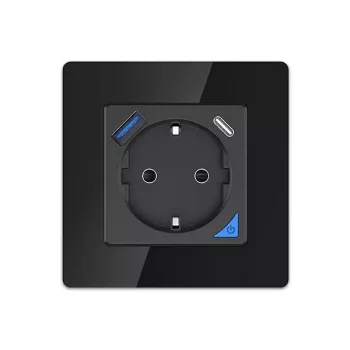 Sada nástenných zásuviek Extralink Smart Life Pro 230V s 1x USB-A a 1x USB-C