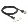 USB kábel DeLOCK 88165 1 m USB A čierny