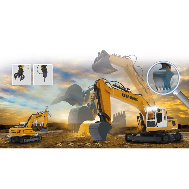 JAMARA Liebherr R936, bager, 1:20, 8 rokov, 1,22 kg