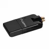 Lanberg NC-0150-WE Mini USB WiFi adaptér N150, 150 Mbit/s, 1 vonkajšia anténa, čierny