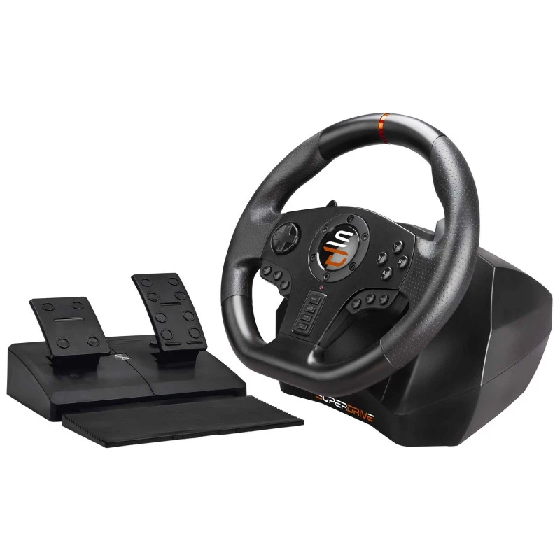 Subsonic SA5595-PC herný ovládač čierny USB volant + pedále