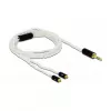 Audio kábel DeLOCK 85845 1,2 m 3,5 mm 2x MMCX biely