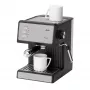 Jata JECA2525 espresso kávovar, 20 bar, 850 W, nádrž na vodu 1,8 l, parná trubica, čierny / nehrdzavejúca oceľ