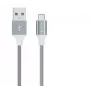 Sada USB dátových káblov Devia Pheez Series — Micro-USB, balenie 3 ks (25 cm, 1 m, 2 m) sivá