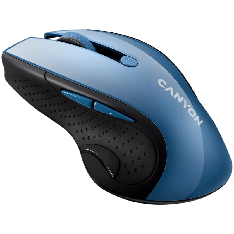 CANYON myš MW-01 BlueLED bezdrôtová modrá sivá
