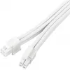 Predlžovací kábel napájacieho zdroja SILVERSTONE EPS 12V 8-pin (30 cm) biely SST-PP07E-EPS8W-V2