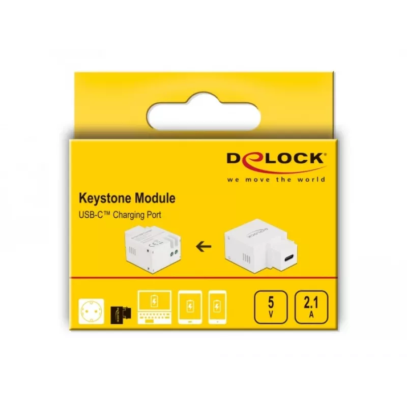 Keystone modul USB Type-C nabíjací konektor DeLOCK 87792