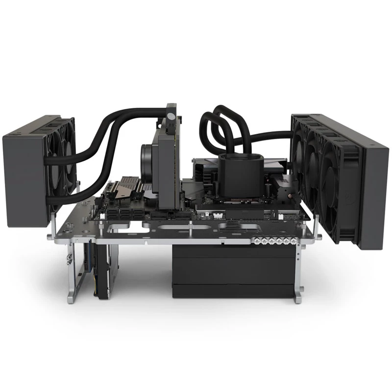 Benchtable skriňa Streacom BC1 V2 – otvorený testovací/bench chassis, titán