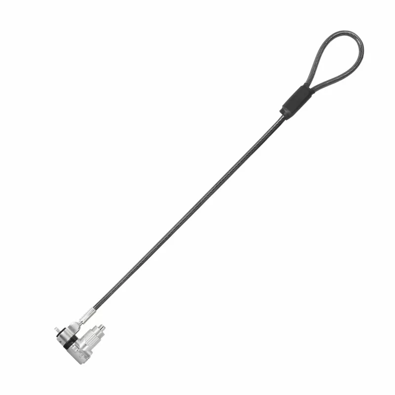 DICOTA D32068 univerzálny mini káblový zámok na notebook, 0,3 m, 3 vymeniteľné hlavy, strieborný