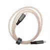 USB-C na USB-C nabíjací kábel FIXED FIXDLED-CC-RA s podporou PD a pevnou dĺžkou, integrovaná dúhová LED