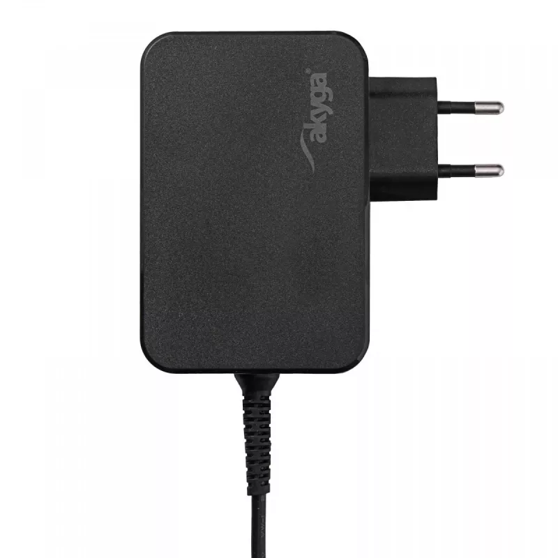 Akyga AK-ND-82 USB-C GaN napájací zdroj pre notebook 90 W, PD 3.0, 5–20 V, 1,8 m kábel, čierny