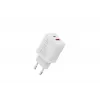 AC Indoor USB GaN nabíjačka DIGITUS DA-10301 — 30W, 1× USB-C, 1× USB-A, 100–240V, biela