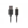 USB 2.0 kábel LANBERG CA-USBO-20CU-0010-BK — USB A na USB C, 1 m, čierny, 480 Mbit/s