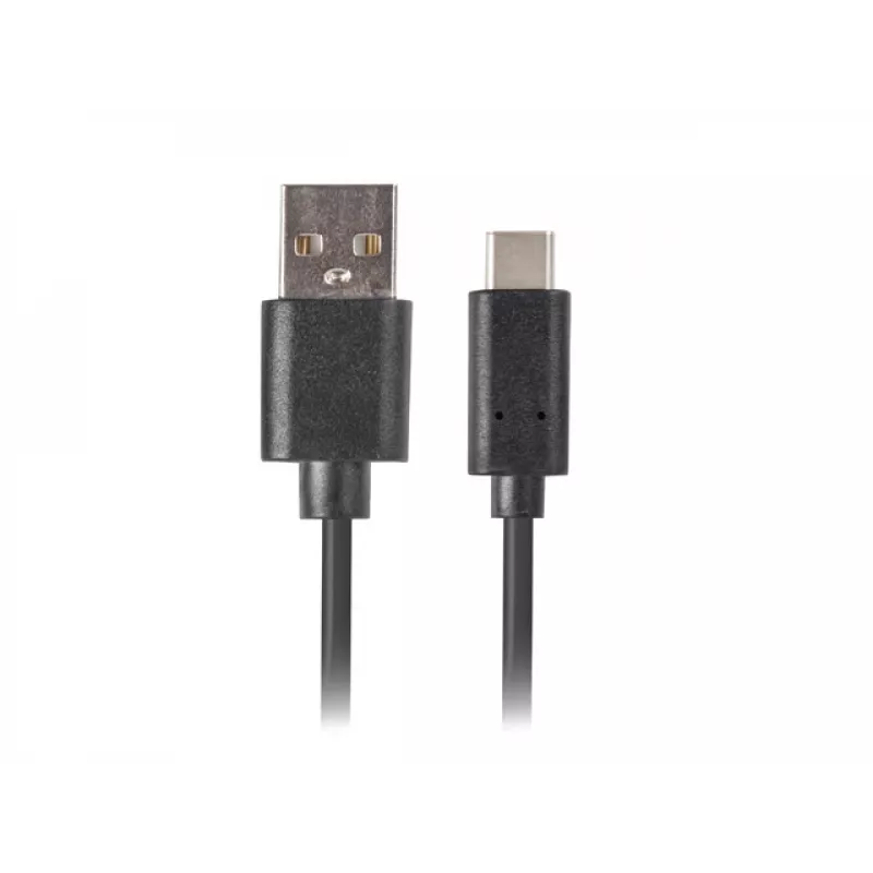 USB 2.0 kábel LANBERG CA-USBO-20CU-0010-BK — USB A na USB C, 1 m, čierny, 480 Mbit/s