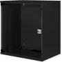 Nástenný sieťový rozvádzač ROLINE 19 inch 12U, 540x400 mm, základná sada, čierny