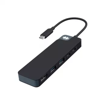 USB-C hub HYPER HD4101BKGL – 5-portový (USB-C, USB 3.2 Gen1 Type-A, HDMI 4K), 5000 Mbit/s, čierny