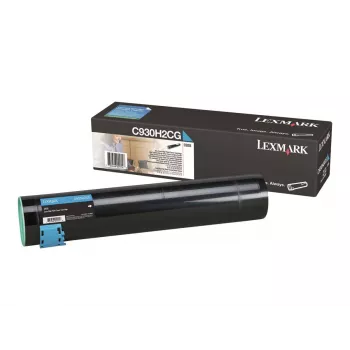 Lexmark - vysoká výťažnosť - azúrová - originálna - tonerová kazeta LCCP - pre C935dn, 935dtn, 935dttn, 935hdn (0C930H2CG)