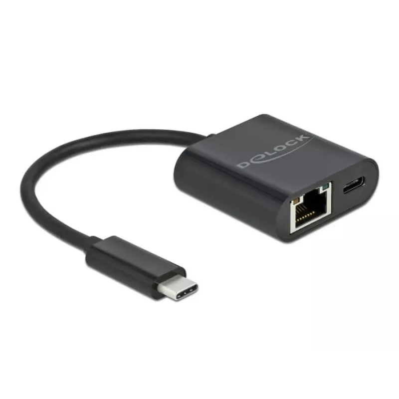 USB Type-C adaptér DeLOCK 66644 Gigabit LAN Power Delivery