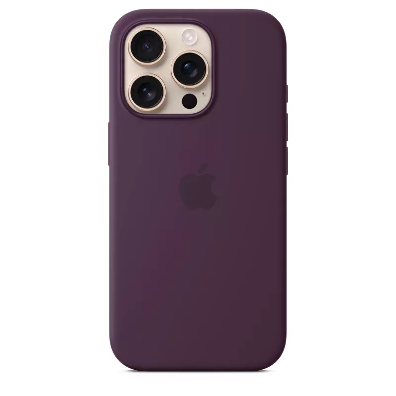 Apple iPhone 16 Pro silikónové puzdro s MagSafe – slivková