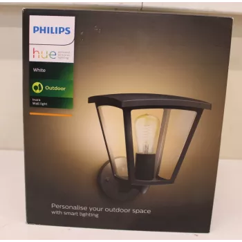 Vonkajšie nástenné svietidlo Philips Inara | E27 LED 7W 550lm teplá biela IP44 CRI80