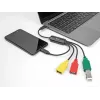 DeLOCK 4-portový USB 2.0 káblový hub USB Type-C na 3 x USB-A konektor samica + 1 x USB-C konektor samec