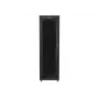 Lanberg FF01-6842-12BL 19-palcová voľne stojaca serverová skriňa 42U, 600x800 mm, sklenené dvere, LCD, IP20, na zloženie, čierna