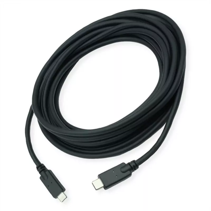 ROLINE USB 3.2 Gen 2 kompatibilný kábel C-C ST/ST 10Gbit/s Emark 85W čierna 7 - kábel - digitálny/dátový