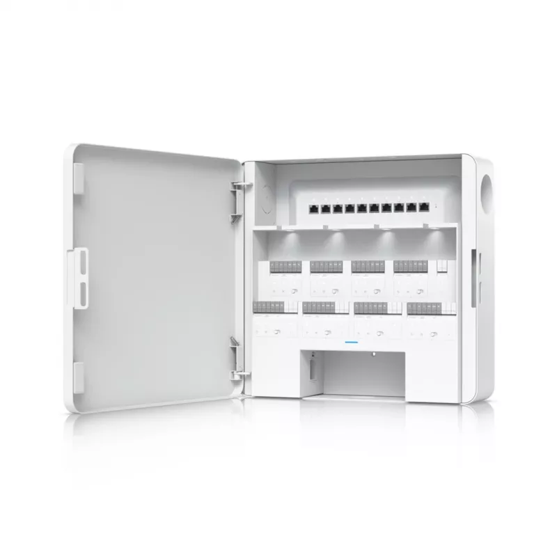 Ubiquiti Enterprise Access Hub bezpečnostný dverový kontrolér skriňa 8 dverí Ethernet