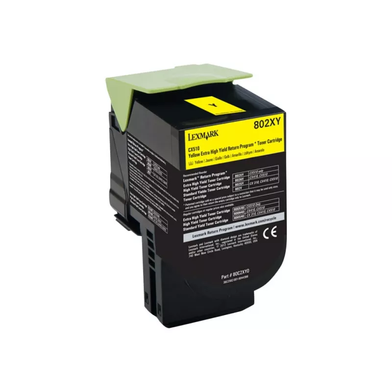 Lexmark 802XY (80C2XY0) tonerová kazeta, žltá, 4000 strán