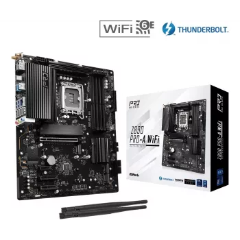 Základná doska ASRock Z890 Pro-A WiFi — Intel Z890, LGA 1851, ATX, DDR5, 4x DIMM, 256GB, Wi-Fi 6E, 2.5Gb LAN