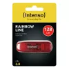 USB flash disk Intenso 128 GB USB Type-A 2.0 červený transparentný