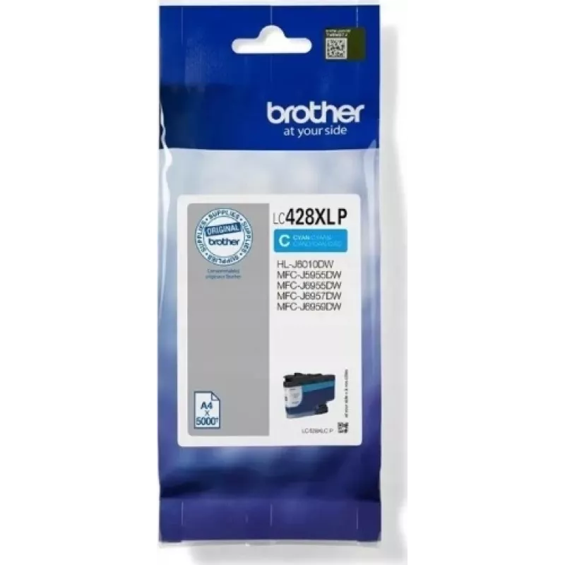 Brother LC-428XLCP atramentová kazeta 1 ks originálna azúrová