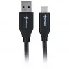 USB-3.2-Gen-2 kábel, USB-A konektor samec > USB-C konektor samec (čierna, 0,5 metra)