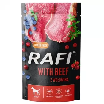 DOLINA NOTECI Rafi s hovädzím – mokré krmivo pre psov – 500 g