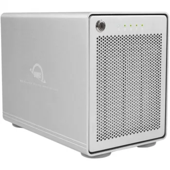 Mercury Elite Pro Quad, puzdro na disky strieborné, USB 3.2 Gen 2, RAID Ready