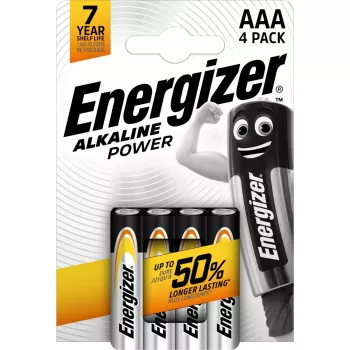 ENERGIZER BATÉRIA ALKALINE POWER AAA LR03 4 KUSY
