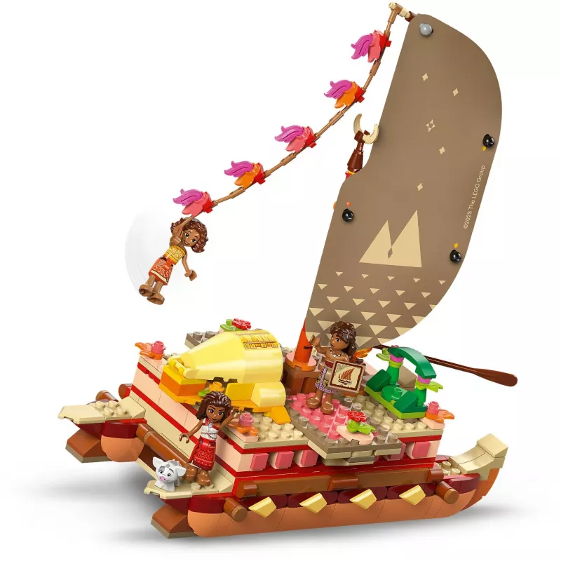 LEGO Disney 43270 Dobrodružná kanoe Moany, 529 dielikov, 3 minifigúrky, 6+