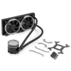 All-in-One kvapalinový chladič BitsPower Cyclops 240 – čierny/strieborný, 240 mm radiátor