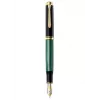 Pelikan Souverän 1000, čierna, zelená, Medium, obojručné, Nemecko, 1 ks
