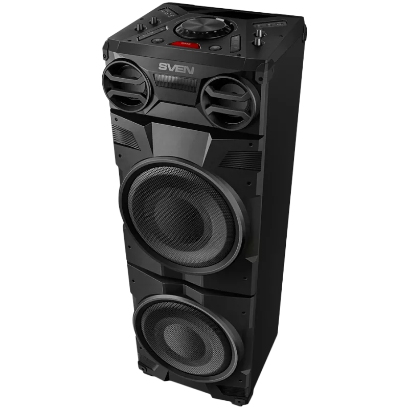 Reproduktor SVEN PS-1900, čierny (1000W, TWS, Bluetooth, FM, USB, LED displej, sieťové napájanie)