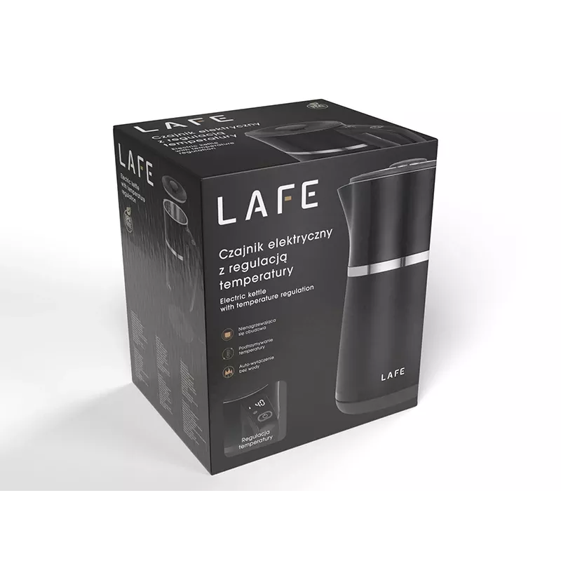 Rýchlovarná kanvica LAFE 1,7L 2200W čierna