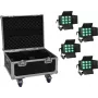 EUROLITE sada 4x LED CLS-9 QCL RGB/WW 9x7W s puzdrom