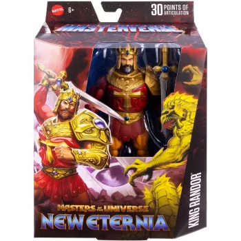 Akčná figúrka MATTEL Masterverse King Randor JBP79 — zberateľská, pohyblivá figúrka