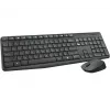 Logitech MK235 bezdrôtová súprava klávesnice a myši plná veľkosť sivá